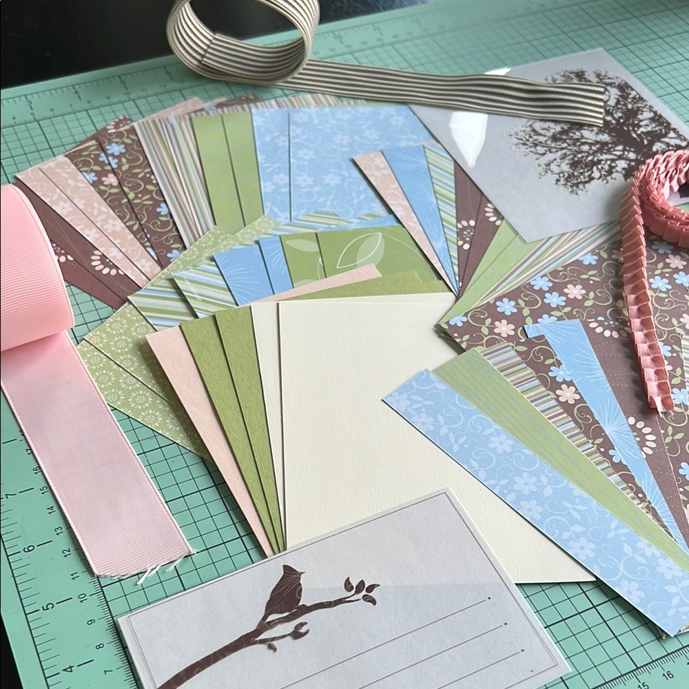 Stampin’ Up! Scrapbooking paper ribbon crafts